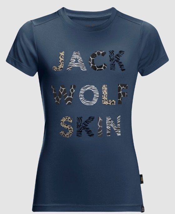 Эластичная детская футболка Jack Wolfskin Wild T Kids