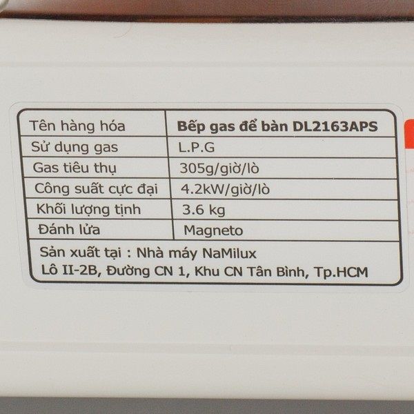 Двухконфорочная газовая плита NaMilux DL2163APS