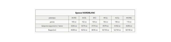 Nord Blanc - Удобные бриджи S12 3060