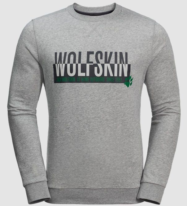Стильный мужской свитшот Jack Wolfskin Slogan Sweatshirt M