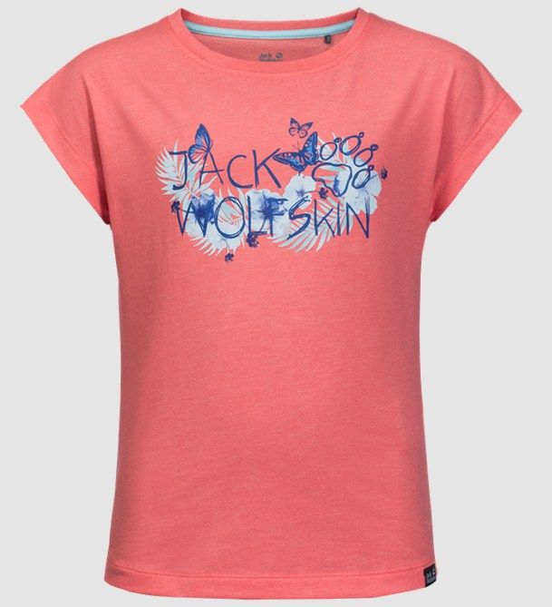Летняя футболка для девочки Jack Wolfskin Brand T Girls