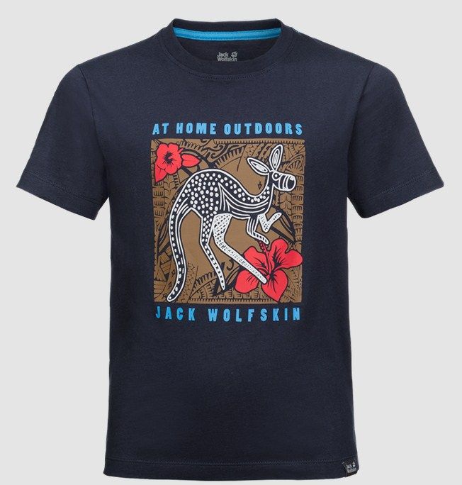 Jack Wolfskin - Свободная детская футболка Kuku Trail T Boys