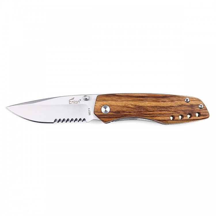 Enlan - Нож со стильной деревянной рукоятью M011B