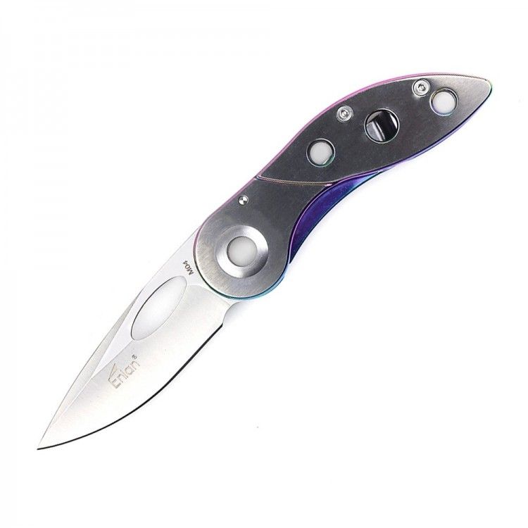 Enlan - Нож с титановым радужным покрытием M04